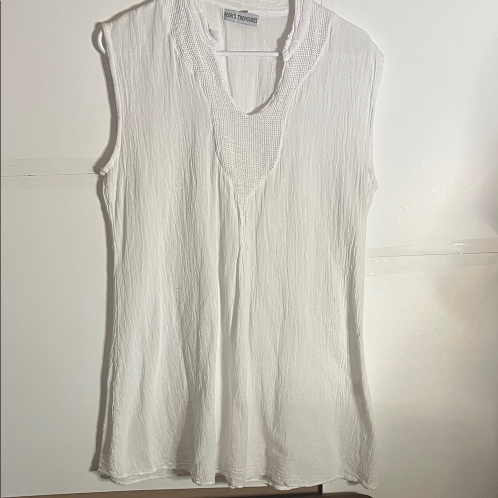 😄Cotton tunic top coverup pullover xl